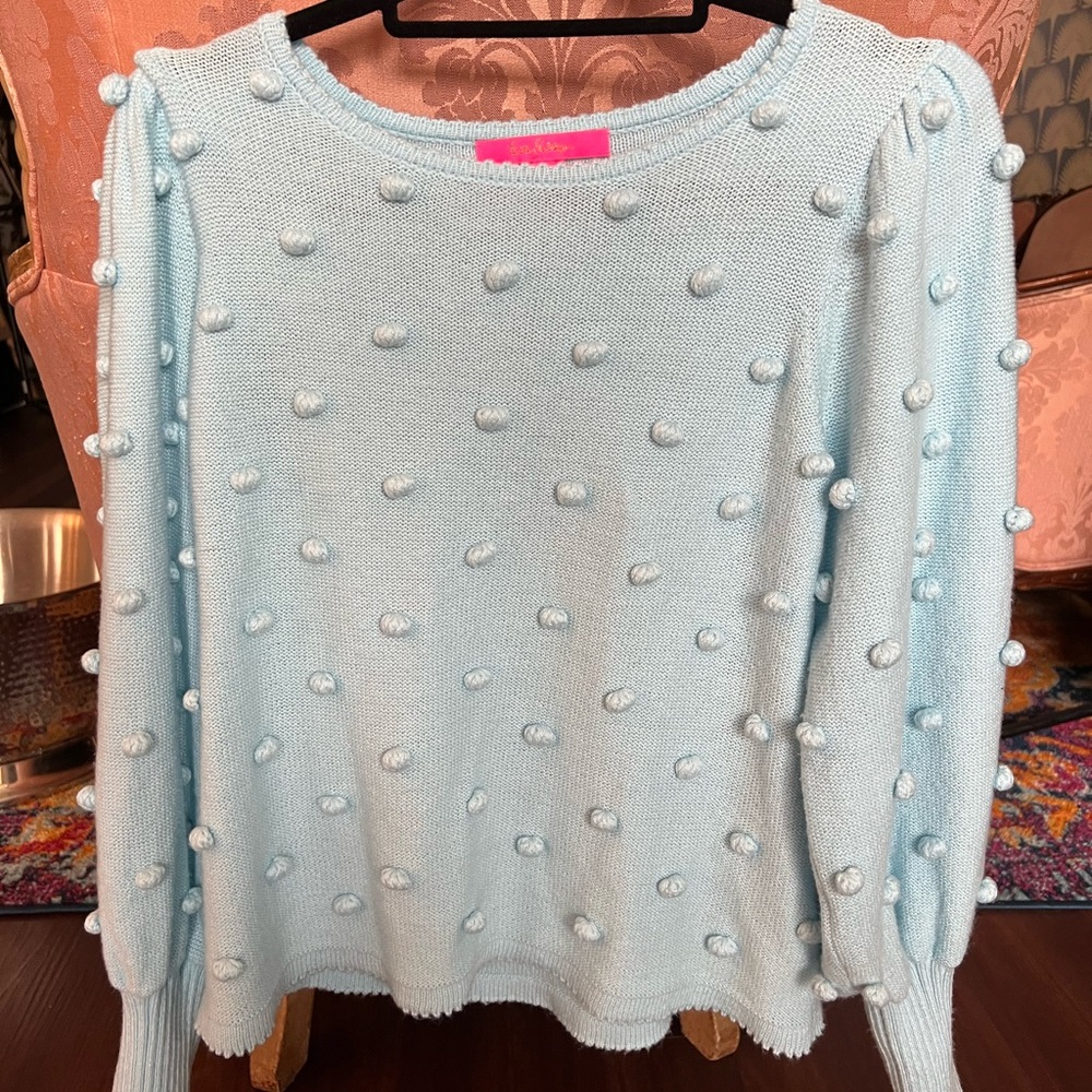 Lilly Pulitzer Kippa Pom Pom sweater
